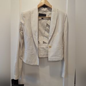 BCBG White cut out Blazer Size XXS